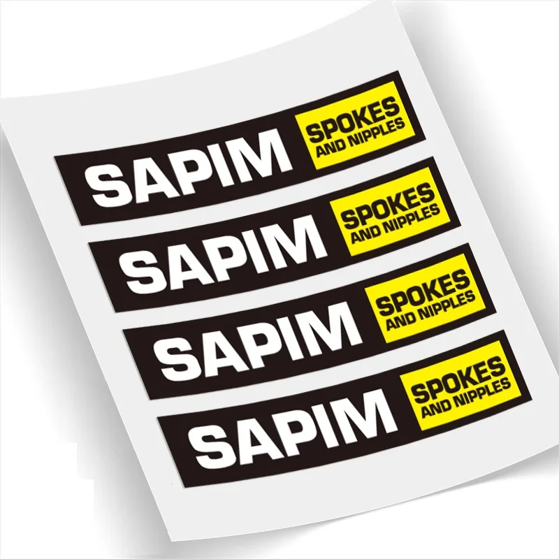 4 pcs SAPIM Спицы наклейки для шоссейного велосипеда тур по Франции Велоспорт наклейка - Цвет: 4 pcs