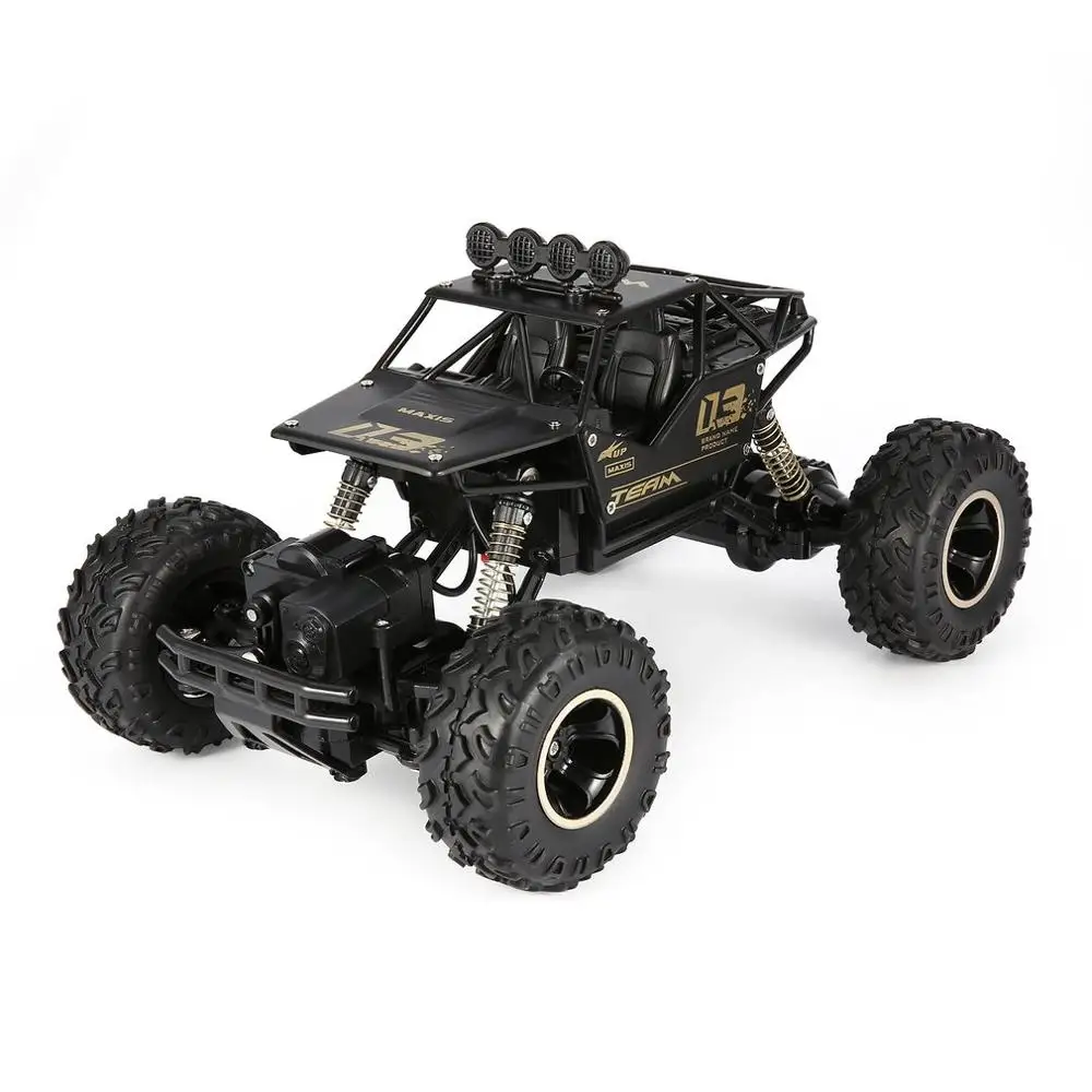 1/16 2,4 GHz сплав корпус Rock Crawler 4WD двойные двигатели внедорожный Радиоуправляемый автомобиль пульт дистанционного управления багги Bigfoot скалолазание автомобиль игрушки