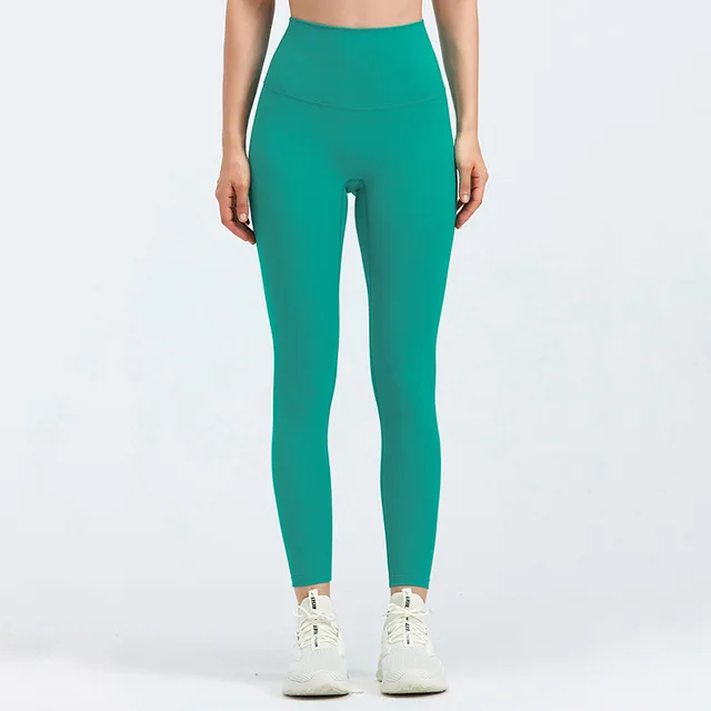 Lulu Quality Leggings Sport Women Fintess Tight High Waist Yoga Pant Butter Soft Gym Clothe 100%squat Proof Compression Athletic green