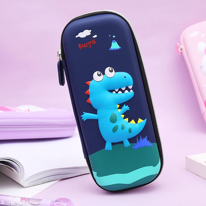 

Cute rabbit pencil case Kawai Korean Pencil Box Ideas EVA girl stationery bag three-dimensional Unicorn large capacity