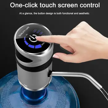 

Portable Mini Touch Wireless Rechargeable Electric Dispenser Water Pump with Child Lock/USB Cable for 4.5-18.9L Barrelled Water