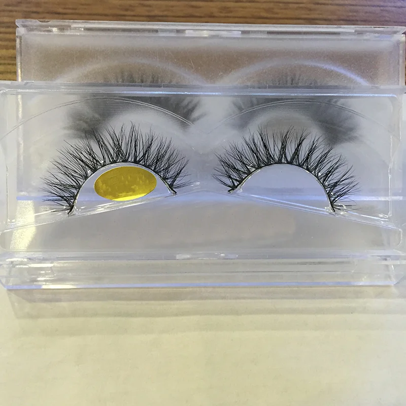 3D Real Mink Makeup Thick Fake False Eyelashes with Glitter Packing Handmade Eye Lashes