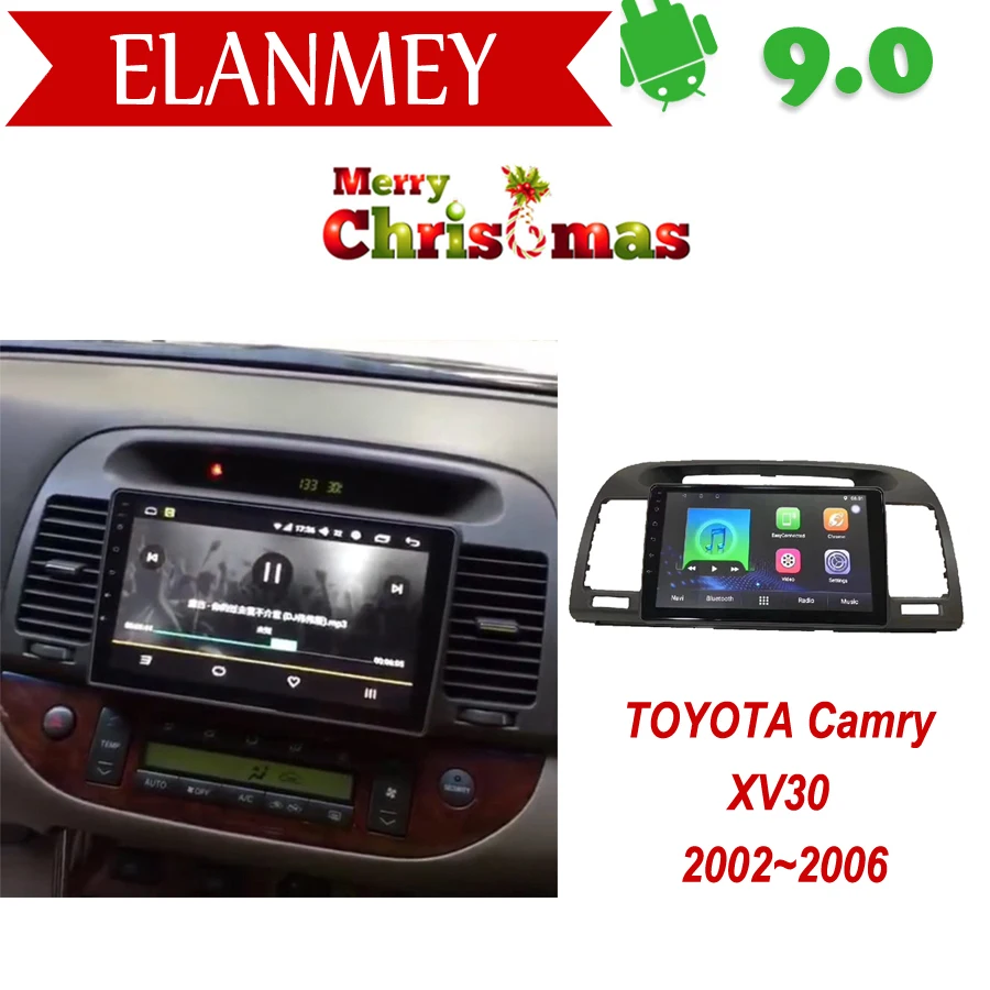 Фирменный подлинный Android 9,0 автомобильный радиоприемник для TOYOTA Camry XV30 2002 2006 автомобильный gps-навигатор Автомобильный мультимедийный видеорегистратор