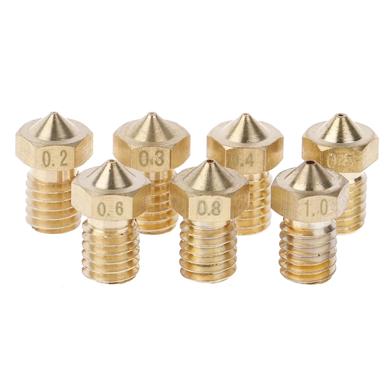 1pc Nozzle Head Printer Extruder for1.75mm A8 Makerbot MK8 Creality CR-10 Ender 3 Nozzle Optional MK8 Makebot 3D Printer