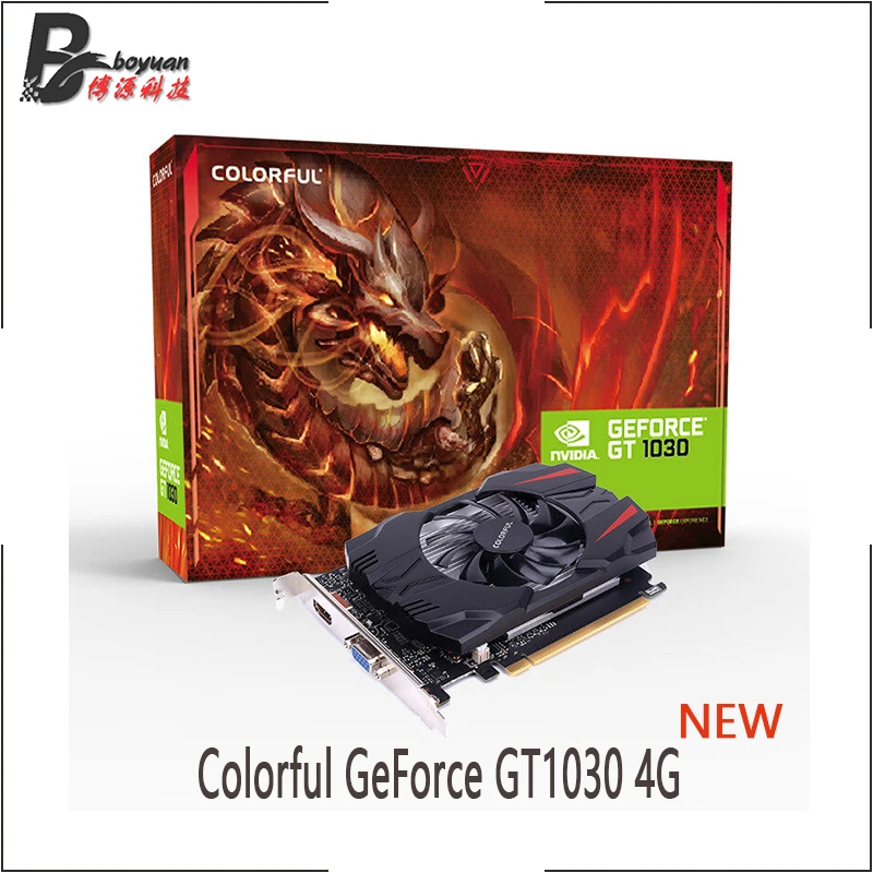 best graphics card for gaming pc Colorful GeForce GT1030 4G  GT 1030 14nm 4GB 64 bit NEW video card for gaming pc