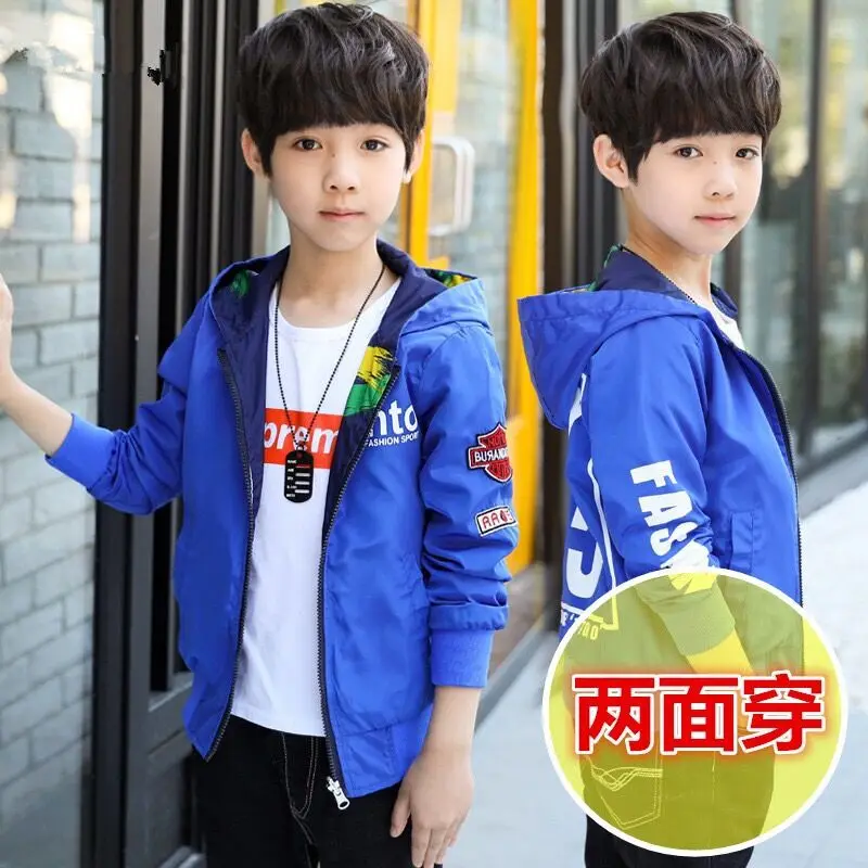 

BOY'S Coat Boy Autumn Clothing Tops Middle And Large CHILDREN'S Garment New Style 2019 Spring And Autumn Jacket Kids Autumn Clot