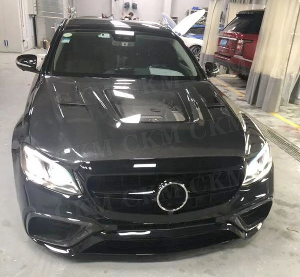 Капот двигателя из углеродного волокна прозрачный капот для Benz E Class W213 E250 E350 E43 E63 AMG наборы кузова