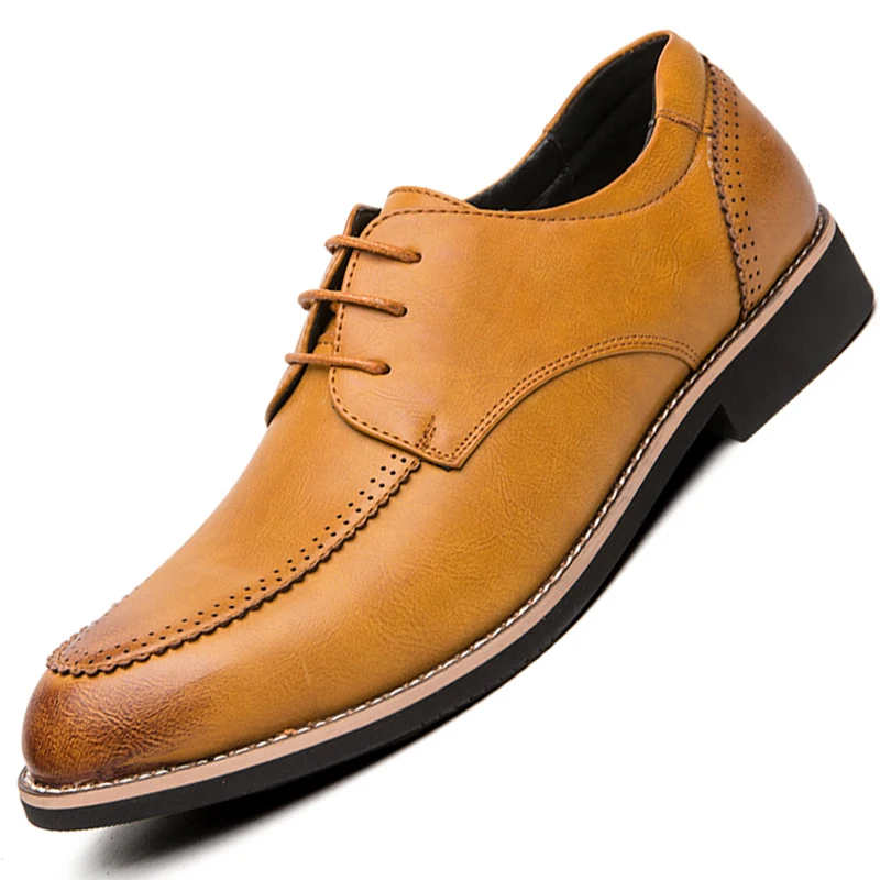 Туфли-оксфорды для мужчин; элегантные модные мужские итальянские ботинки; парадная обувь; Новинка; мужские свадебные туфли; цвет коричневый, черный