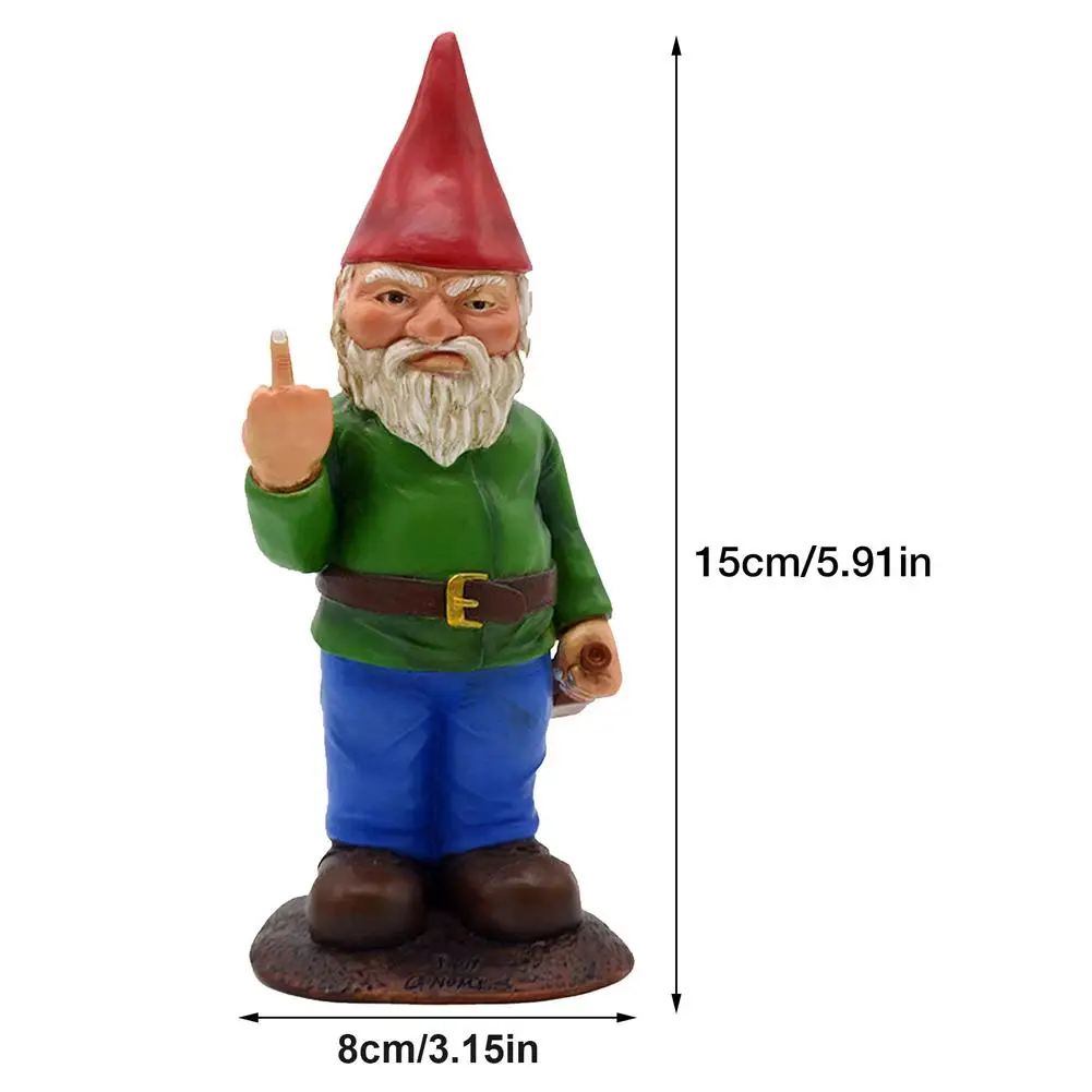 smoking gnome middle finger