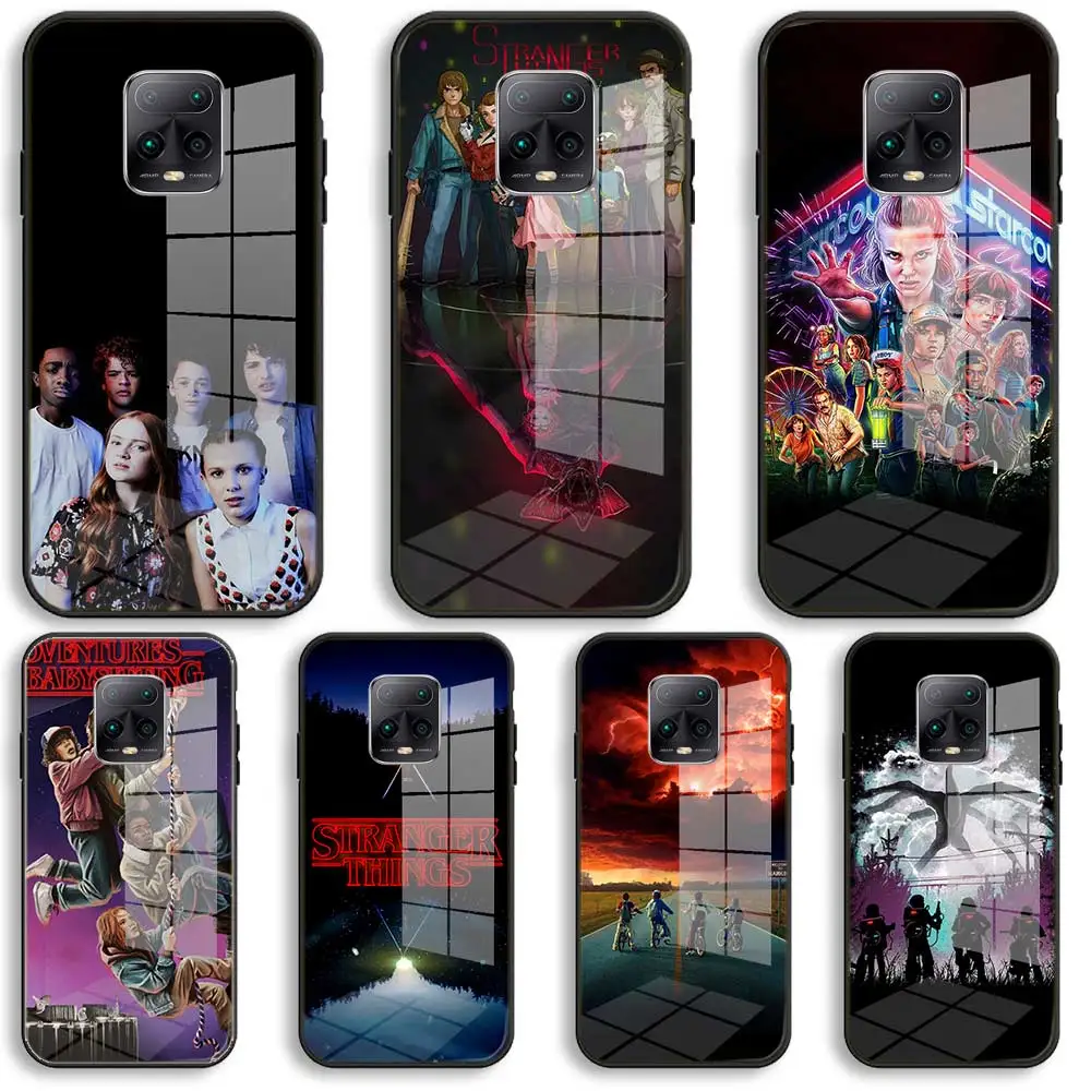 

stranger things Soft Glass Phone Case For Xiaomi Redmi 9A 8A 7A Note 9 8 7 Pro Y3 9S 8T Balck Cover