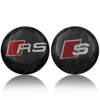 

1pc 18mm carbon fiber car interior control sticker multimedia button sticker For Audi a3 a4 a5 a6 s4 s5 s6 s7 c5 c6 b7 b8 q3 q5