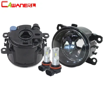 

Cawanerl For 2002-2008 Peugeot 307 Car Front Fog Light Assembly Lampshade + H11 LED / Halogen Bulb DRL 12V Styling