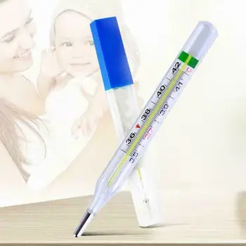 

Precise Mercury-Free Glass Thermometer Clinical Temperature Household Health Monitors Health Care Thermometers