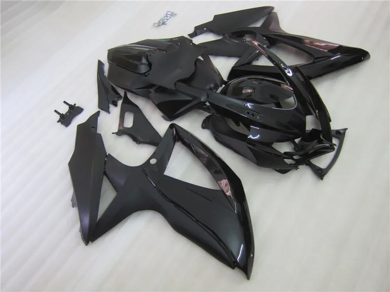 Подходит для SUZUKI GSXR600 Обтекатели 2008 2009 2010 GSXR750 мотоцикл GSXR 600 750 K8 K9 08 09 глянцевый черный