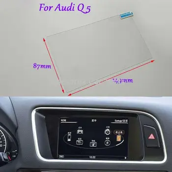 

Internal Accessories Internal Accessories 7 inch 87mm*147mm Car GPS Navigation Screen HD Glass Protective Film For Audi Q5