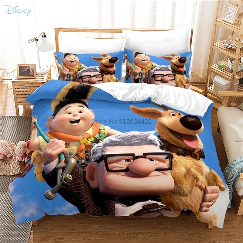 DisneyUp3dPatternDuvetCoverSetwithPillowcaseFlyingringtravel