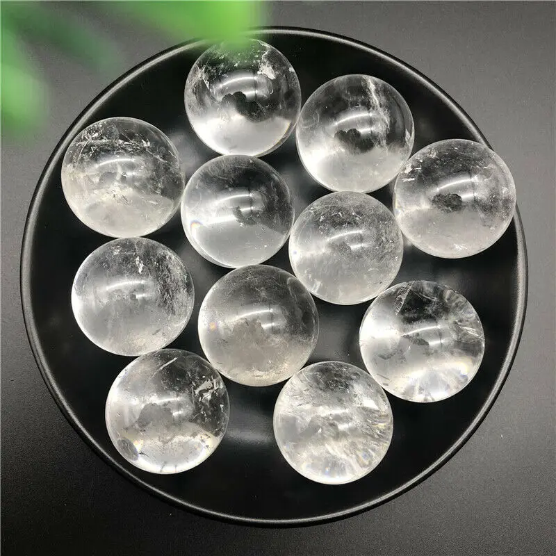 1 шт. 29-30 мм натуральный белый кварц кристалл шар прозрачный кварц целебная коллекция натуральные камни и минералы
