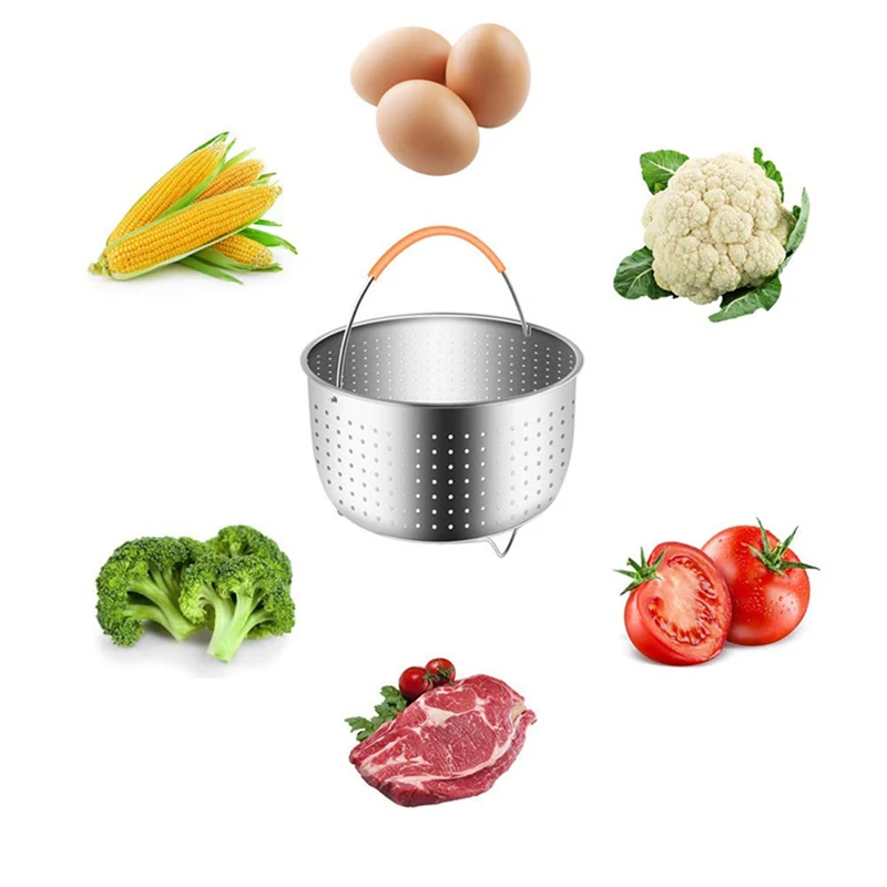 Panier Vapeur Pour Légumes Pour La Cuisson Des Aliments Pour Bébé, Légumes, Poissons, œufs, Brocoli En Acier Inoxydable Pour Casserole (16 - 26,2 Cm