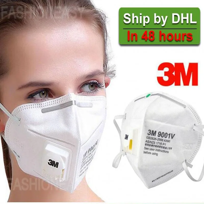 

50pcs 3M KN95 Mask Face Masks respirator mask Anti Flu Smoke and Allergies Adjustable Reusable N95 Mask mascherine FFP3