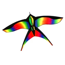 

free shipping rainbow bird kite for kids kite nylon toys flying kites children kite line weifang large kite factory ikite store