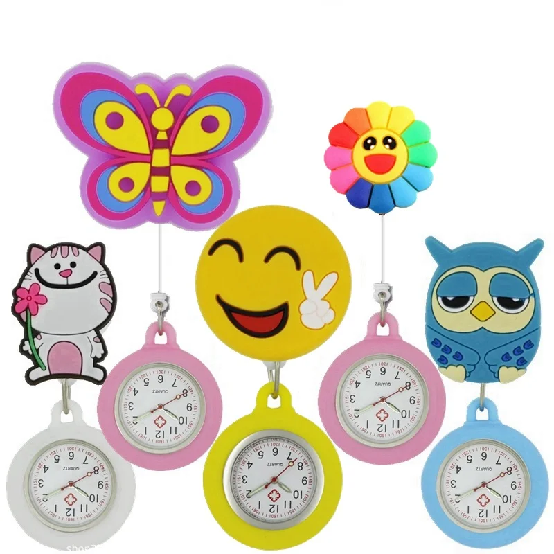 Hospital-Watch Nurse-Doctor 10pcs/Lot Clip Medical Silicone Women White Angel Stretchable