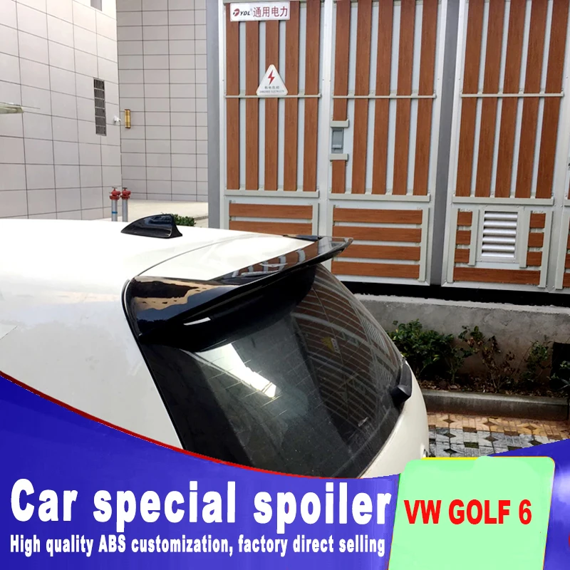 Спойлер для VW Golf 2010 2013 спойлер на крышу заднего стекла автомобиля крыльев