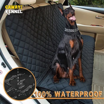 

CAWAYI KENNEL Dog Carriers Waterproof Rear Back Pet Dog Car Seat Cover Mats Hammock Protector with Safety Belt Transportin Perro