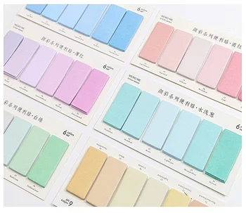

1pc 6 Designs Simple and Beautiful N-Tme Bookmark Convenient and quick Memo Pads(ss-186)