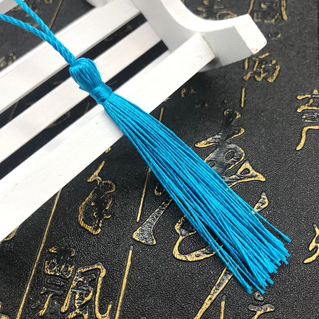 1​0pcs~100pcs Tassels 13cm with Loops For Bookmark Handicraft DIY Craft Jewelry Making Accessories Decoration Black Red 39colors