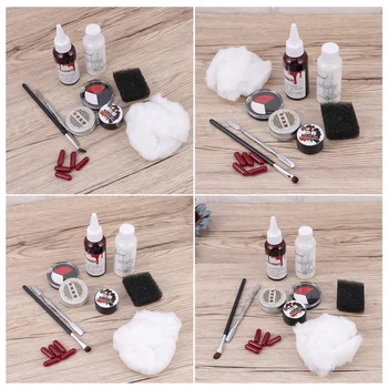 

1 Set Halloween Skin Wax Fake Plasma Halloween Special Effects Makeup Set for Adults