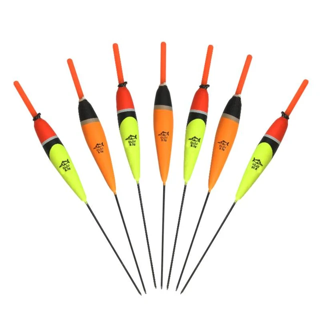 Topline Tackle 10PCS Fishing Float Mix Size Sliding Phosphor Light Sticks  Batteries for Floats Fishing Bobber