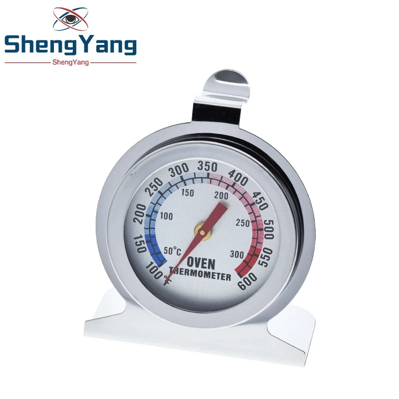 Stainless Steel Dial Oven Thermometer, Stand Up Monitoring Temperature  Gauge Round Oven Displays for Home Kitchen Baking Supplies