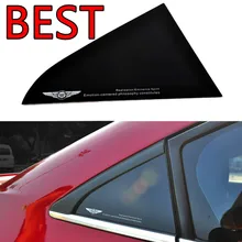 Автомобильная наклейка s задний треугольник окна наклейка Светоотражающая наклейка s для Chevrolet Cruze декоративная треугольная наклейка