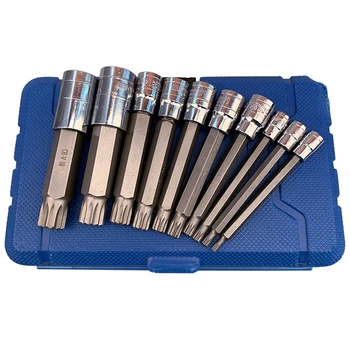 

10pcs Pressure Batch Sleeve M Type Combination Set 1/4 3/8 1/2 Machine Repair Auto Repair Professional Tools