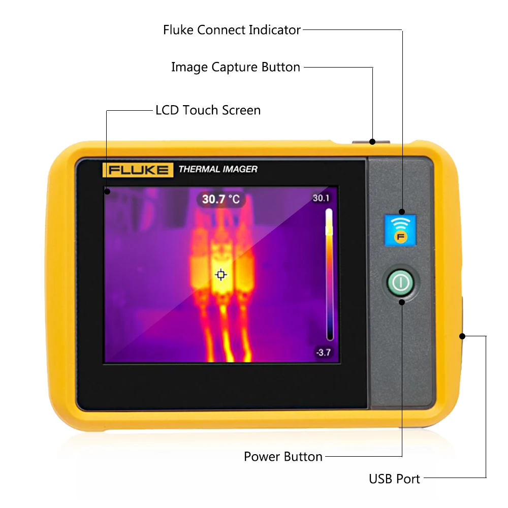 FLUKE PTi120 тепловизор цифровой инфракрасный термометр Карманный тепловая камера ручной инфракрасный тепловизор ИК-изображений Senor термометр