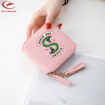 

Riverdale Bags 2019 Wallets Print Tassel wallet Women Mini Purse American Popular TV Accessories Short Zipper card Bags girl