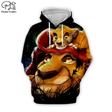 Newest casual the Lion King Simba 3D cartoon hoodies / sweatshirts / shirt print the Men women slim long sleeve streetwear TL025