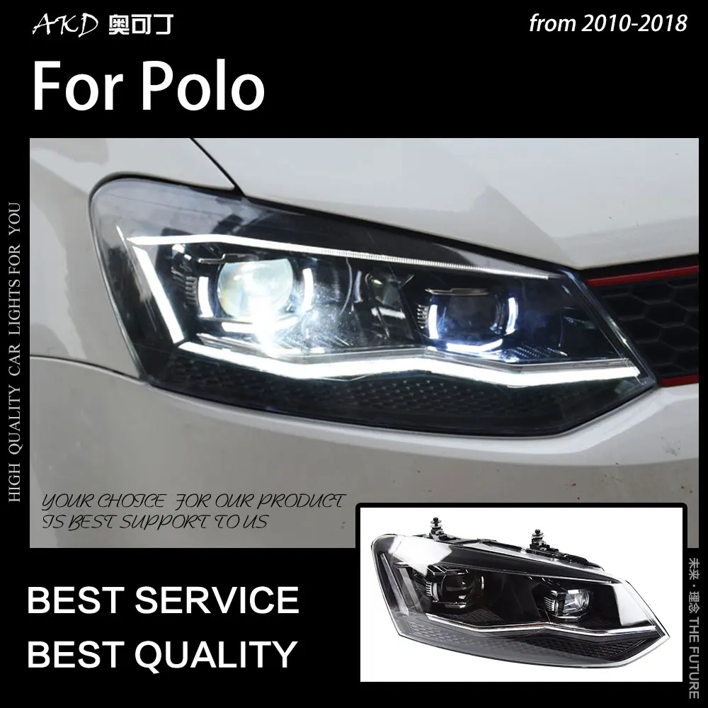 US $544.00 Car Styling Head Lamp For Polo LED Headlight 20102020 New Polo Headlights DRL Projector Lens Low Beam High Beam Accessories