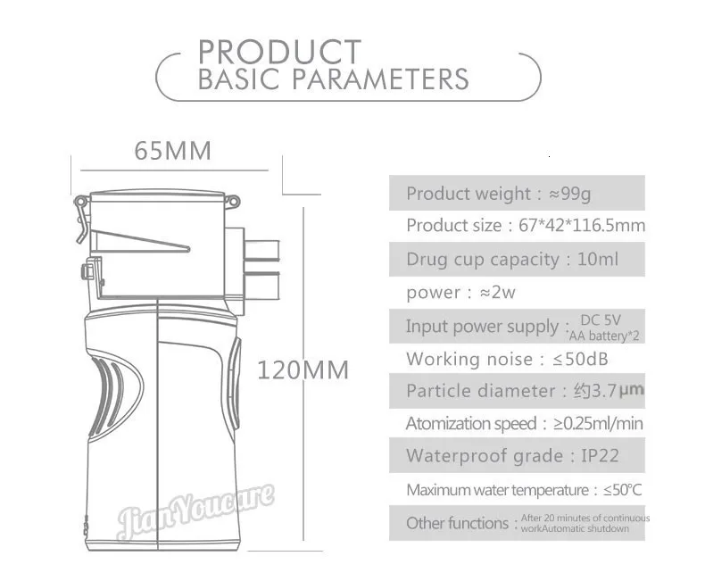Мини Ручной портативный ингалятор с сетчатым распылителем, бесшумный Ингалятор usb autoclean, ингалятор для взрослых, автоматический ингалятор для детей