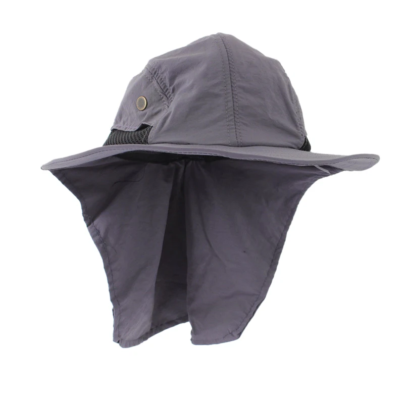 Открытый Рыбалка Пешие прогулки Boonie Snap Hat козырек уха шеи крышка Солнцезащитный щиток