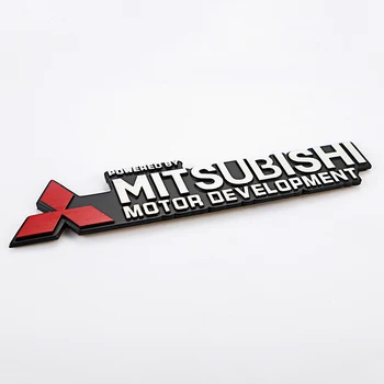 

1Pcs 3D Metal Motor Development Stickers Badge Emblem For Mitsubishi Pajero Outlander Jinxuan ASX Lancer ex Galant Ralliart
