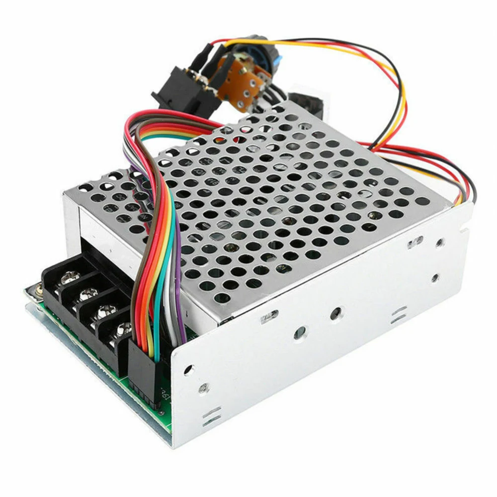 DC10-50V 12V 24V 36V 60A ШИМ двигатель Скорость контроллер реверсивный переключатель набор щетки мотора постоянного тока принадлежности для инструментов