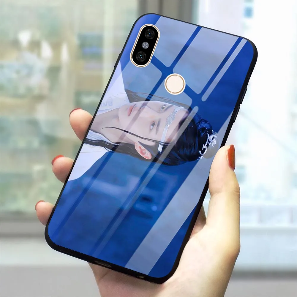 Чехол Wang Yibo Xiao Zhan из закаленного стекла для Xiaomi mi A1 mi A2 8 Lite 9 F1 Red mi 4X 6A Note 5 6 7 Pro