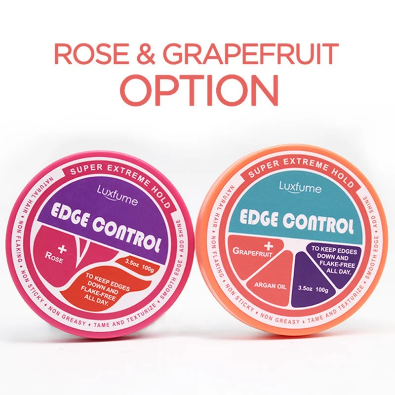 

100g Grapefruit Rose Hair Wax Control Hair Straightener Cream Hair Edge Control Hairspray Finishing Anti-Frizz Wax For Hair