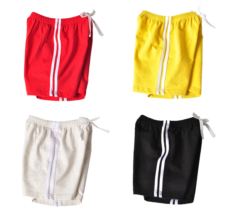 Летние детские шорты модные короткие штаны ярких цветов для мальчиков и девочек От 2 до 8 лет хлопковые шорты для маленьких детей унисекс