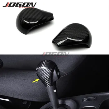 

Real Carbon Fiber For Smart Fortwo Forfour W453 2015-2019 Car Styling Interior Gear Shift Knob Head Cover Trim Accessories