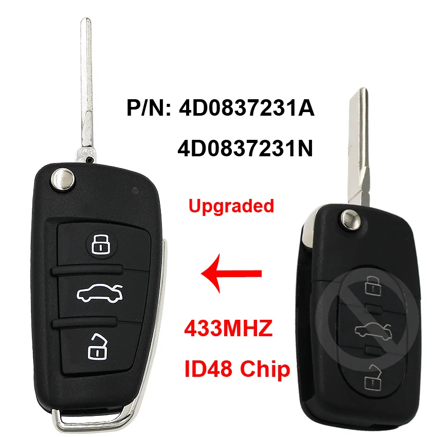 Складной раскладной Модернизированный дистанционный умный Автомобильный ключ