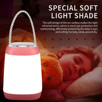 

Bean Sprout Flexible Desk Light Bedside Lamp Music Stand Adjustable Baby Stroller Hand Lamp Portable Touch Switch