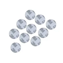 10 шт./лот) DELLON 25 мм RFID круглая форма стикер Клейкая карта программируемая 125 кГц T5577 3 м перезаписываемые смарт-метки