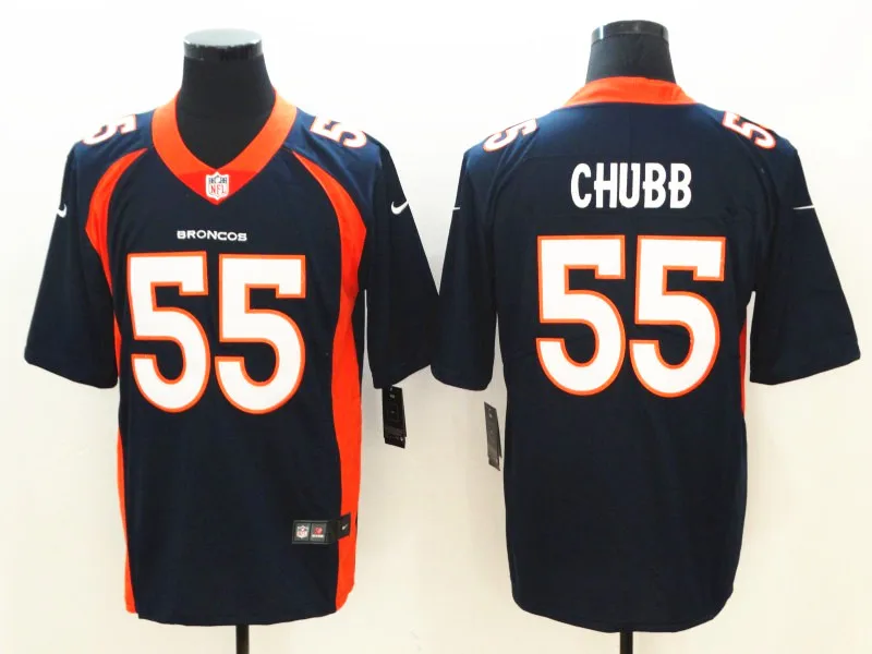 Сшитый мужской чехол Denver Von Miller Bradley Chubb John Elway Demaryius Thomas Keenum Vapor Untouchable Limited Jersey - Цвет: AS PICTURE